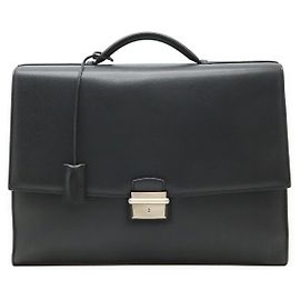 Cartier Pasha Leder Aktentasche Schwarz Schwarz