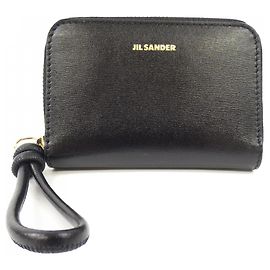 Jil Sander J07UI0007 P4841 Calf Leather Wallet Black
