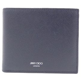 Jimmy Choo LUKATDB Leather Long Wallet Blue