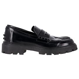 Chunky Loafers von Tod's aus schwarzem Leder Schwarz