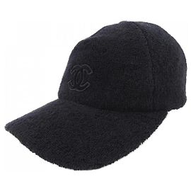 Chanel Cap Cotton Cap Black