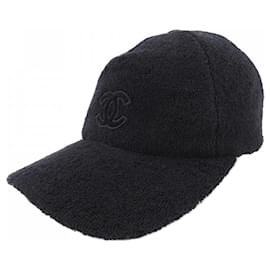 Gorra de algodón Chanel Negro