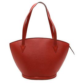 Borsa a spalla Saint Jacques Epi Louis Vuitton Rosso