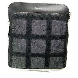 Paul Smith Acrylic Leather Shoulder Bag Black