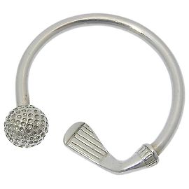 Chaveiro de prata com motivo de golfe Tiffany & Co Prata Metálico