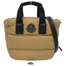Bolsa Moncler Mini Caladoc 2WAY Bege Marrom Bege