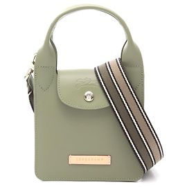 Bolsa de couro Le Pliage Extra XS da Longchamp Verde
