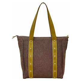 Louis Vuitton-Louis Vuitton Antigua Cabas MM Cotton Canvas 2way Bag-Brown