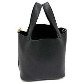 Hermès Hermes Picotin Lock PM Tote Bag Black