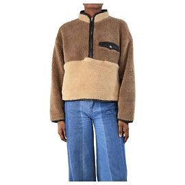 Anine Bing Pull en polaire teddy coloré marron, cropped - taille XS Marron