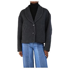 Isabel Marant Etoile Anthrazit Lanna Mantel - Größe UK 6 Grau