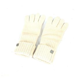 Chanel Ivory Cashmere Warm Gloves Cream