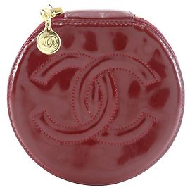 Chanel Coco Mark Pouch Case Red
