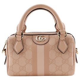 Bolsa de mão super mini Ophidia da Gucci Rosa