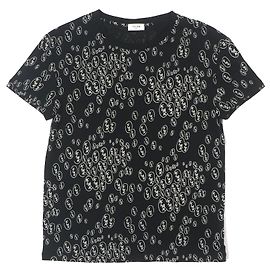 Céline Camiseta de algodão Celine Christian Marclay Preto Branco