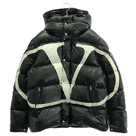 Chaqueta de plumas de nylon Valentino Negro
