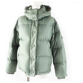 Coach Signature Polyester Down Jacket Beige Khaki