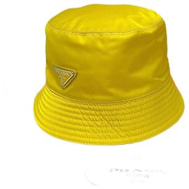 Prada Re-Nylon Bucket Hat Yellow