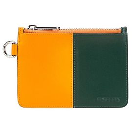 Burberry Logo Leather Coin Case Orange