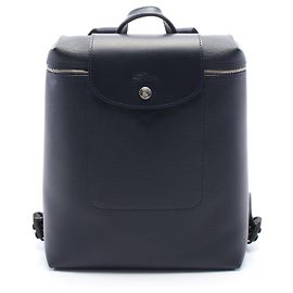 Longchamp PVC Coated Canvas Le Pliage City Backpack L1699HYQ556 Blue Navy blue