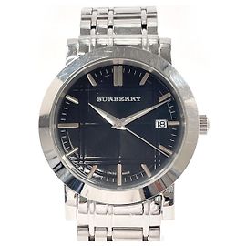 Relógio de Aço Inoxidável Burberry Heritage Prata