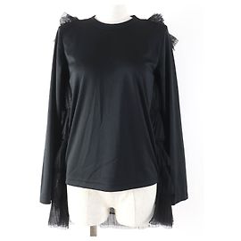 Autre Marque COMME des GARCONS Diard tulle polyester long sleeve top Black