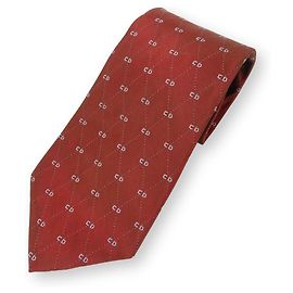 Gravata de seda Christian Dior Marrom Vermelho