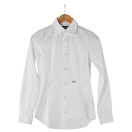 Camicia in cotone DSQUARED2 Bianco