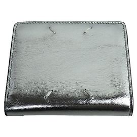Maison Martin Margiela Cartera de cuero Flip Flap Maison Margiela Plata