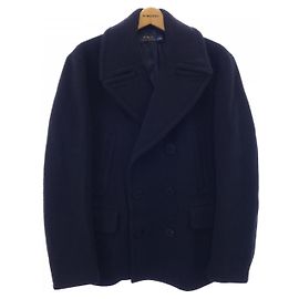 Polo Ralph Lauren Wool Coat Blue Navy blue