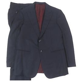 Terno de lã virgem TRADER BLU da Giorgio Armani Azul Azul marinho