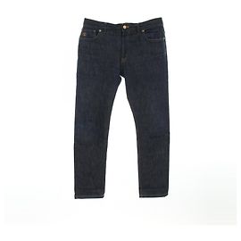 Pantalones de algodón denim Louis Vuitton Azul Azul marino