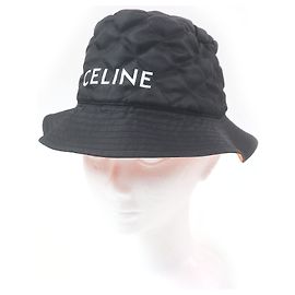 Céline Celine 2AUB0930C Nylon Bucket Hat Black