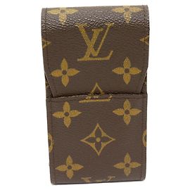 Astuccio per Sigarette Monogram Louis Vuitton Marrone