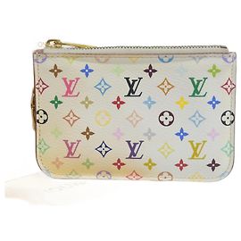 Louis Vuitton Monogram Multicolore Coin Purse White