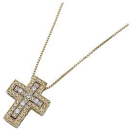Collier Croix en Or Jaune Damiani Belle Epoque Doré