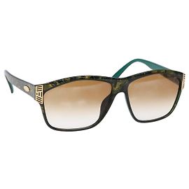 Gafas de sol Christian Dior de plástico verde Auth sw1409 Verde