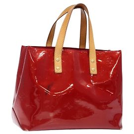 LOUIS VUITTON Sac à main Monogram Vernis Reade PM Pomme D'amour M91990 Auth 139642 Rouge