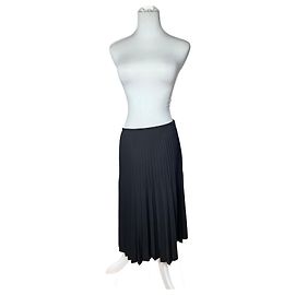 Vintage Givenchy Plissee Skirt 36/S black Black