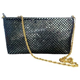 Pierre Balmain pochette métal Noir Bijouterie dorée