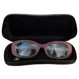 Chanel Sunglasses Dark Red Dark red
