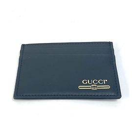 Gucci Visitenkartenetui in Schwarz und Gold Schwarz Golden