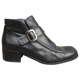 Bally Uronia Leather Ankle Boots Black Black