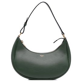Céline Bolsa de Ombro Ava em Couro Verde Celine Verde Verde escuro