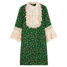 Desfile de moda Anna Sui Otoño 2016 - look 29 Multicolor Verde
