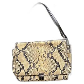 Bolso Zadig & Voltaire Optimista beige patrón pitón cuero Beige