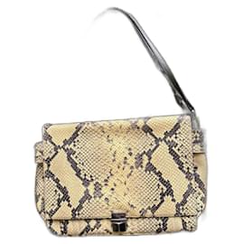 Zadig & Voltaire Optimist bag beige python pattern leather Beige