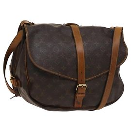 LOUIS VUITTON Borsa a Spalla Monogram Saumur 35 M42254 LV Auth 138785 Monogramma