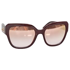 Dolce & Gabbana DOLCE&GABBANA Sunglasses Plastic Red Auth BA5048 Red