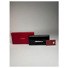 Vintage Cartier Patent Leather Wallet black Black